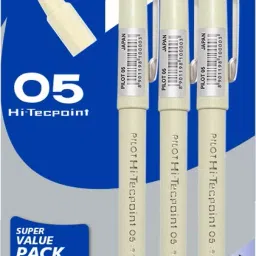 Hi-Techpoint 05 (1Blue + 1Black +1Red) Roller Ball Pen-image-89