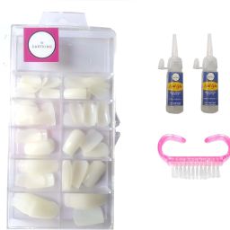 Artificial Reusable Nails Set With 2 Glue(3gm) and Brush Cleaner-picture-15