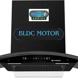 faber HOOD IRIS BLDC FL HC BK 90 Auto Clean Wall Mounted BLACK 1500 CMH Chimney-picture-17