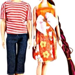 Couple Doll Set – Boy & Girl Fashion Dolls with Stylish Outfits for Kids Play-image-92