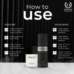denver Black Code Deo 200 ml and Black Code Eau De Parfum 70 ml Deodorant Spray-For Men image 5
