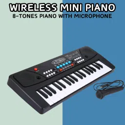 (Piano Keyboard) Toy with 37 Key, Recording and Mic, Adapter for DC Power Q301 (Piano Keyboard) Toy with 37 Key, Recording and Mic, Adapter for DC Power Q301 Analog Portable Keyboard-picture-5