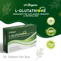 la organo L-Glutathione 600mg Reduced with Vitamin C Supplement for Skin Whitening Pack of 1 image 3