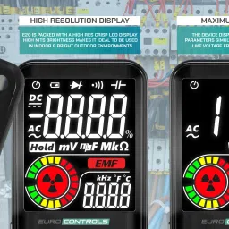 euro controls E20 20 in 1 Multimeter - AC-DC Volt/Resistance/Capacitance/Frequency/Temperature Digital Multimeter image 3