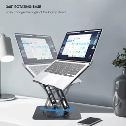 GRIPP Riser Multi Angle Adjustable Laptop Stand for MacBook/Laptop & All Other NoteBook with 360 Rotating Base Laptop Stand image 4