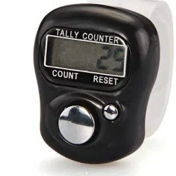 voltegic ™ Electronic LCD Tasbih Finger Tally Counter Islamic Zikr Islam Muslim Hand Ring Counters Multi Color Mini Held Case Resettable Mechanical Manual Clicker Number Lap Tracker Random Counting Digital Tally Counter image 4