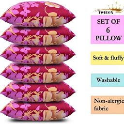 LUXURY Cotton Solid Sleeping Pillow Pack of 6-image-48