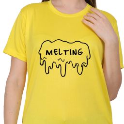 Women Graphic Print Round Neck Pure Cotton Yellow T-Shirt-image-20