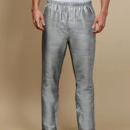White Heart Mens Solid Pyjama Viscose Blend Elastic Waist with Side Pockets Pant Men Pyjama-image-62