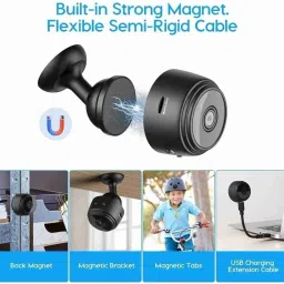 homeeye WiFi Spy Camera Megnet 360° Security Camera for Spy Mini Spy WiFi Live Stream Drone image 4