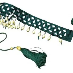Women Casual, Party, Evening Green Fabric Belt-image-60