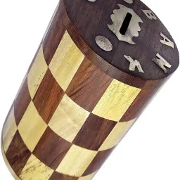 Wooden Money Bank in Round Shape for Coin Saving Box Gifts for Kids & Adults Coin Bank-image-91