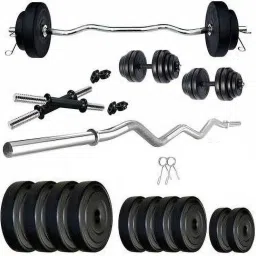 12 kg Pvc weight 3Ft Curl Rod Home Gym Combo Home Gym Combo-image-84