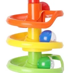 asra collections 5 Layer Ball Drop and Roll Swirling Tower for Baby and Toddler image 2