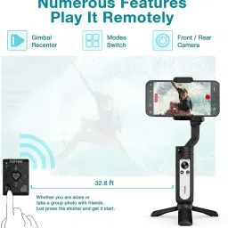 Cospex X2 3-Axis Gimbal Stabilizer for Smartphone - Handheld Phone Gimbal 3 Axis Gimbal for Mobile image 3