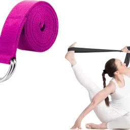 shopeleven Cotton Yoga Strap for Exercise & Flexibility Belt for Men & Women Training Cotton Yoga Strap-picture-26