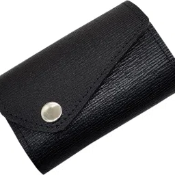 Genuine Leather Multiple Key Holder, Carry 12 Keys at Once - Black Leather Key Holder-image-0