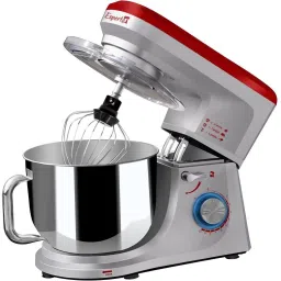 1400 W Silver, Red Stand Mixer-49