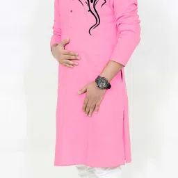 Men Printed Cotton Blend Straight Kurta-image-4