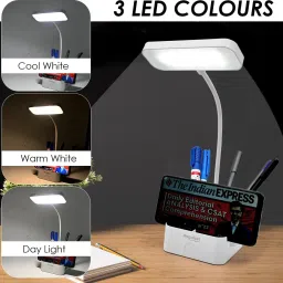 mogadget Rechargeable,Touch Table Lamp for study room with USB Charging Study Lamp image 4
