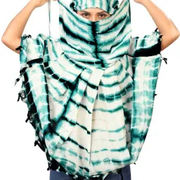 Printed Cotton Blend Women Multicolor Scarf-image-75