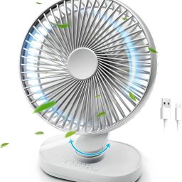 Bluhawk 9 Inch USB Powered Metal Table / Desk Fan 9 Inch USB Fan Swivel 4 Speed USB Fan-86
