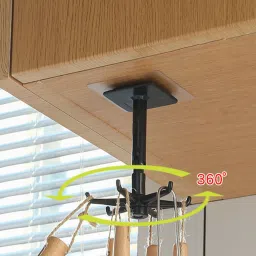 Heavy-duty Self-adhesive Hook 360° Rotation Kitchen Rack Multicolour Towel Holder-image-66