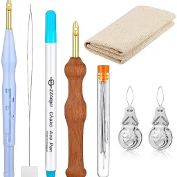 Pieces Fullset Punch Needle Embroidery Starter Kits Rug Punch Needle Sewing Kit-image-32