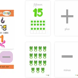 kyds play Math & Counting Wipe & Clean Flash Cards image 3