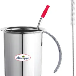 Stainless Steel Straw Tumbler with Trainer Handle & Soft Silicone Tip & Brush-27