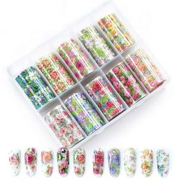 10 Designs, Rose and Garden Patterns, Nail Art Decoration Kit-image-45