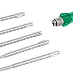 spartan BS-01 5-Pieces Kit For Home And Multipurpose Application (S-6,Green) Standard Screwdriver Set image 2