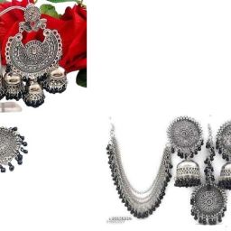 Silver Silver Pink Jewel Set-image-61