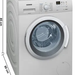 siemens 7 kg Fully Automatic Front Load Grey image 2