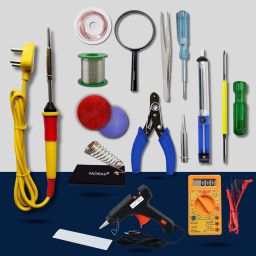 Advanced Full Red 15in1 Mobile Soldering Iron Equipment Tool Machine Combo Set 25 W Simple-image-13