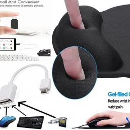 ANJO USB Keyboard-LED Mouse-Wrist Support Pad-2.0 Hub-3in1 Cleaner-OTG C&Micro-Ext. Combo Set Designed for Gaming image 4