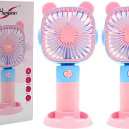 24 ENERGY BreezeLite Pocket-Sized Rechargeable USB Hand Fan | Pack of 2 - Pink USB Fan-image-30