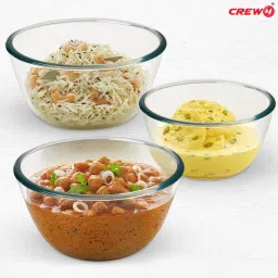 Borosilicate Glass Serving Bowl CREW4 Borosilicate Glass Mixing Bowls SET OF 3-image-27