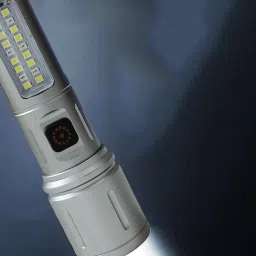 Metal Led Torch Light Long Range 2 Km With Type C Charging Port & 6 in 1 Torch-5