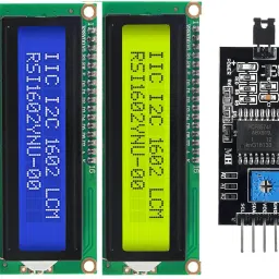 elecsynergy 16x2 LCD Module Shield Yellow-Green Backlight with IIC I2C Display Lights Electronic Components Electronic Hobby Kit image 2