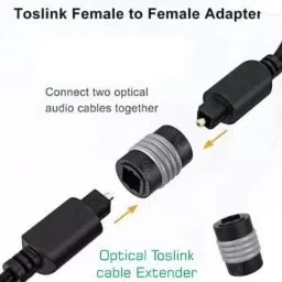 TECHGEAR female to female optical fiber cable joiner socket toslink coupler Lan Adapter-31