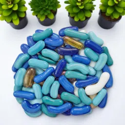 845g Capsule Glass Pebbles Stones for Decoration Aquarium Plant Pots Garden Regular Asymmetrical Fire Glass Pebbles-picture-14