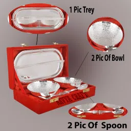 Navya Craft Silver Plated Bowl Set for Gifting Bowl Serving Set-15