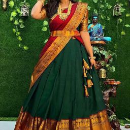 Solid Semi Stitched Lehenga Choli-image-28
