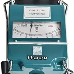 WACO 5000V-5000 Meg Ohms Analogue Insulation Tester Metal Body Hand Driven Analog Voltage Tester-28