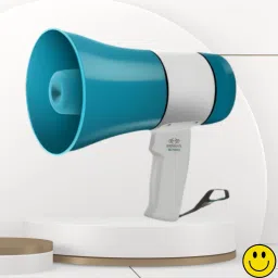 Handheld Megaphone with Siren, Microphone & Rechargeable for Outdoor EventsB32 Megaphone Portable Megaphone Siren Loudspeaker Function &Long Battery BackupI32 Outdoor PA System-14