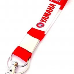 R15 Fabric Locking ID tag Key Chain red White Hook Keychain Carabiner-5