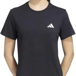 adidas Women Printed Round Neck Pure Cotton Black T-Shirt-picture-32