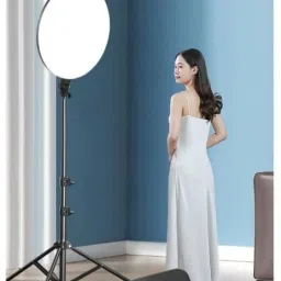 Hold up 13 INCH RGB Led Round Panel Light Video Light Led Ring Light 7 FEET Tripod Stand Halogen Flash image 4