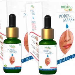 Nature Sure Pores and Marks Facial Oil with SPF 50 Sunscreen, Natural Skin Glow and Ultralight Face Care - 2 Packs-image-33
